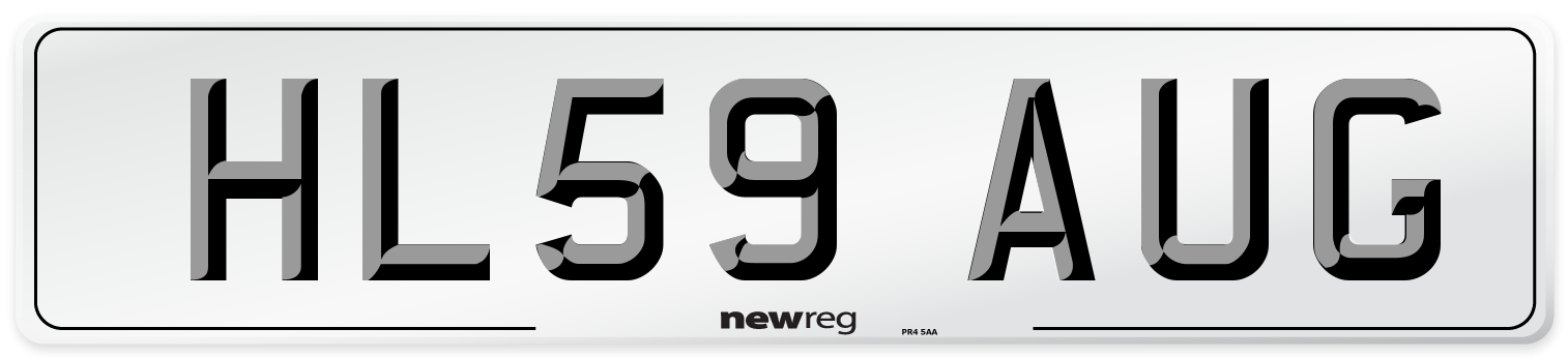 HL59 AUG Number Plate from New Reg